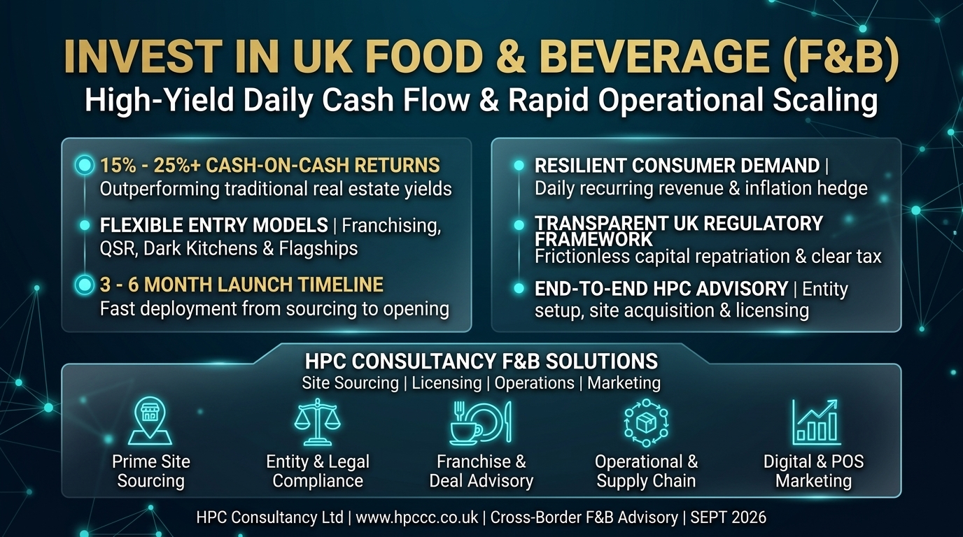 Why Spain Investors Must Consider the UK Food and Beverage Sector as Their Primary Entry Point